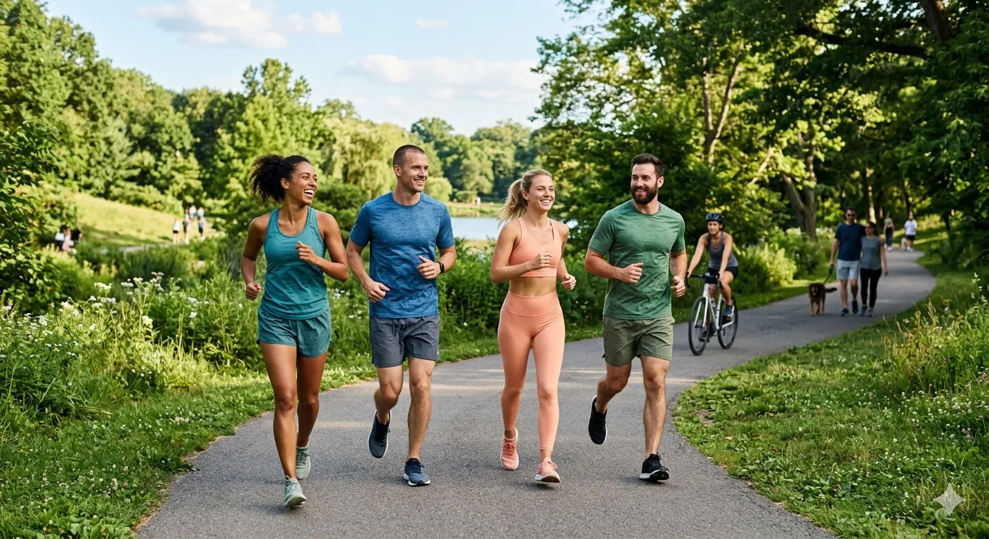 Abstracte illustratie van pauzes en blokken in merkkleuren